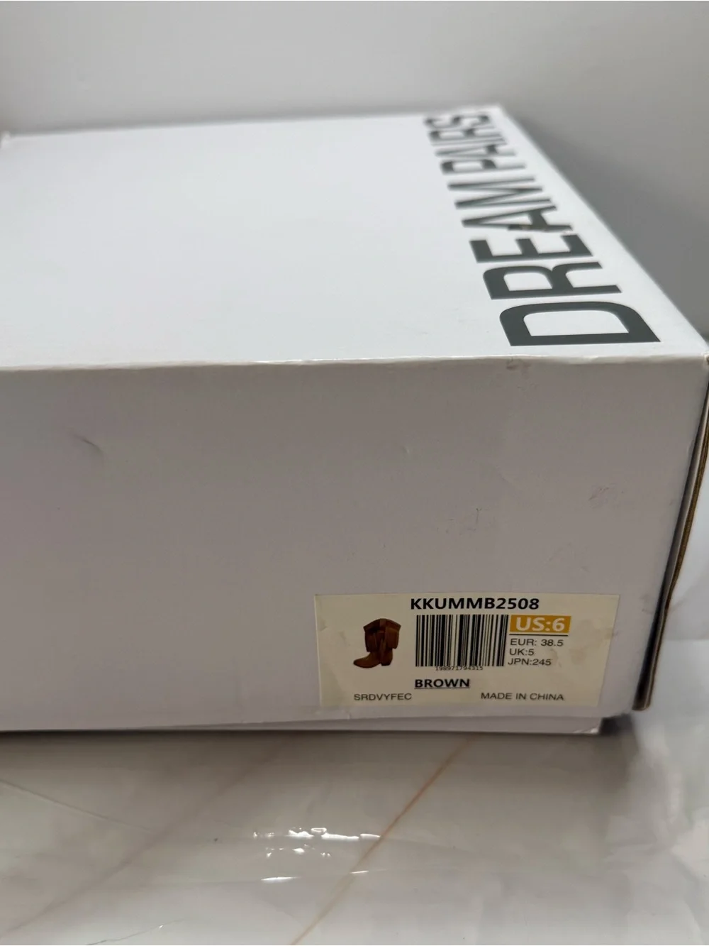 Girls’ Western Fringe Cowboy Boots Size 6 – New